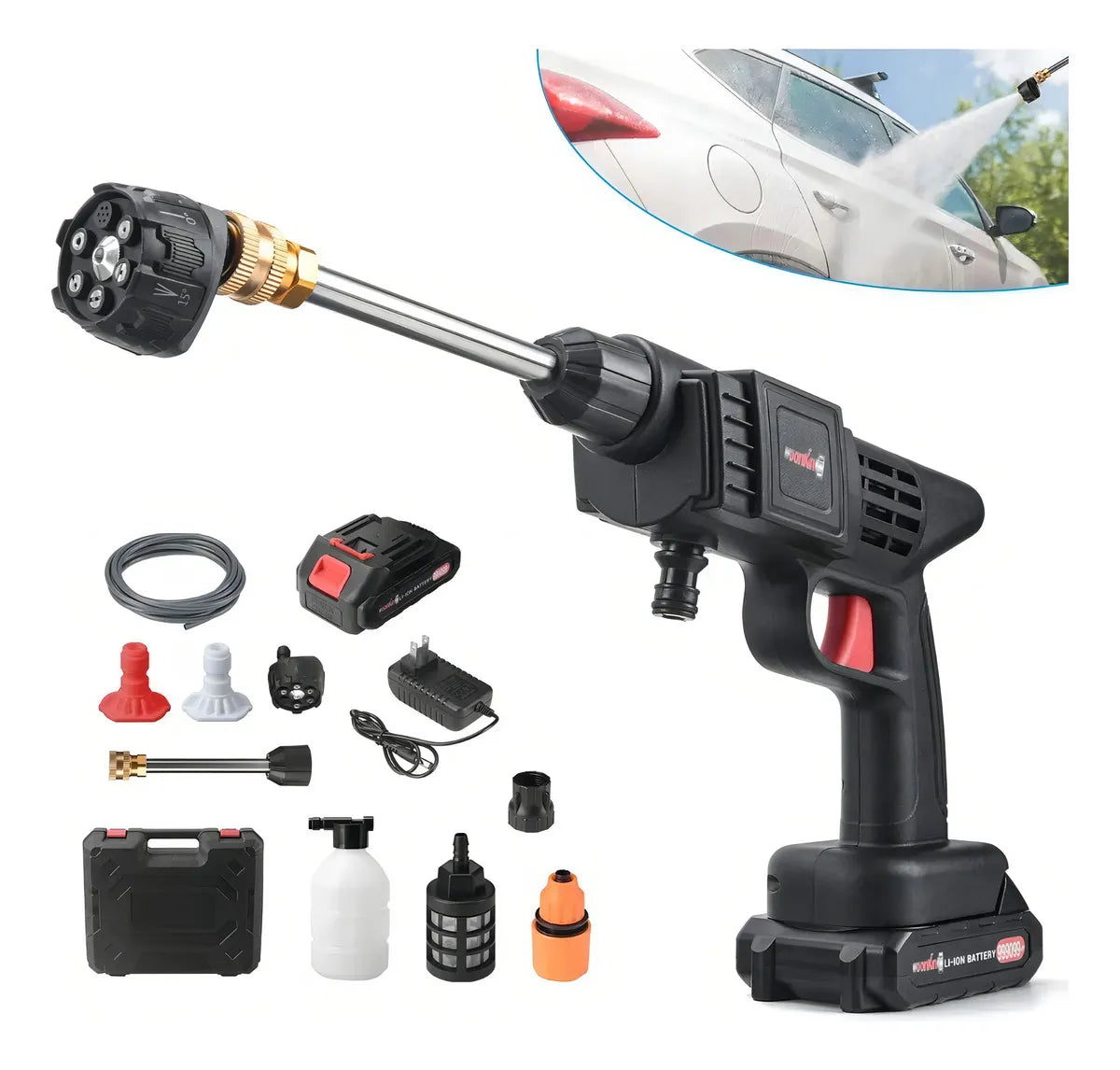 Limpieza Profesional en Cualquier Lugar – Hidrolavadora Recargable